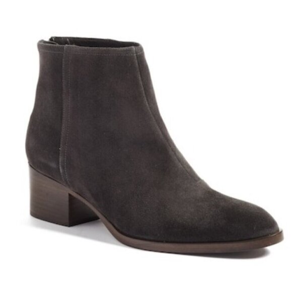 Rag & Bone Wesley Booties Asphlt Grey Suede EUR 8 US 7 - Picture 1 of 14